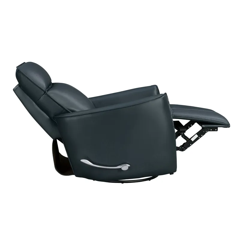 Roxy Abby Navy Manual Swivel Glider Recliner