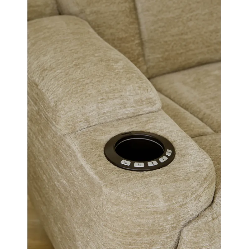Dalton Lucky Fawn Power Reclining Sofa and Loveseat
