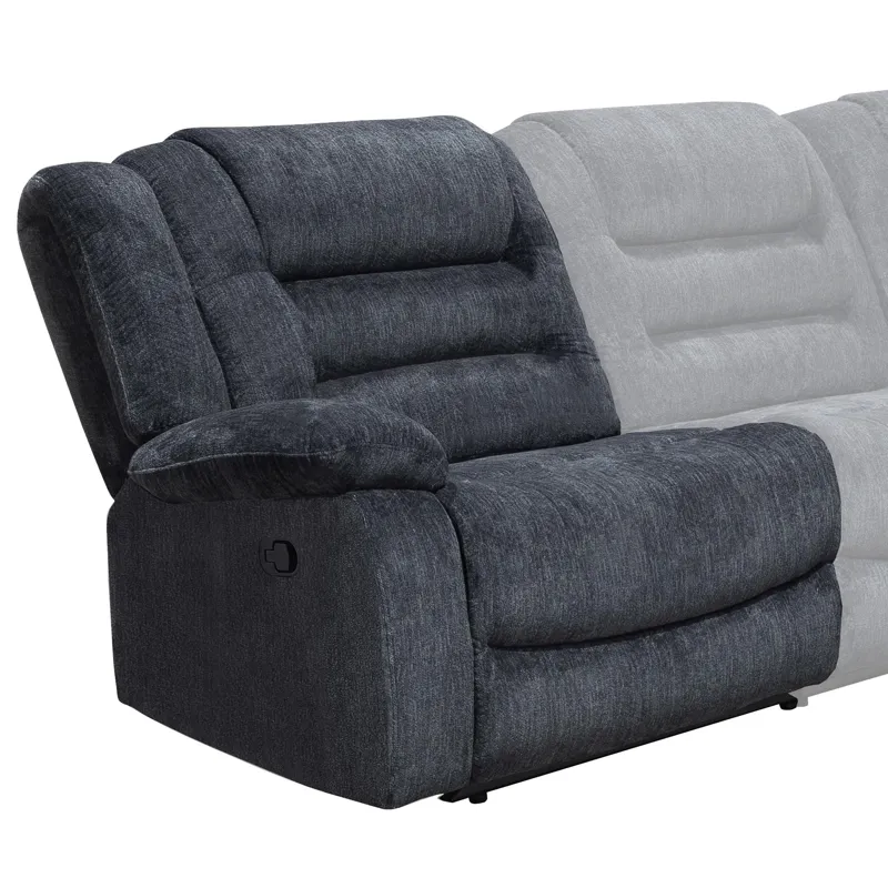 Bolton Misty Storm Manual Left Arm Facing Recliner