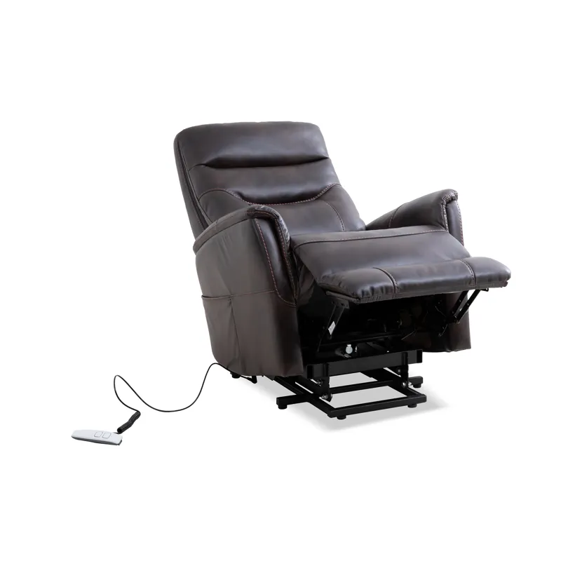 Gemini Truffle Power Lift Recliner with Articulating Headrest Two Pack