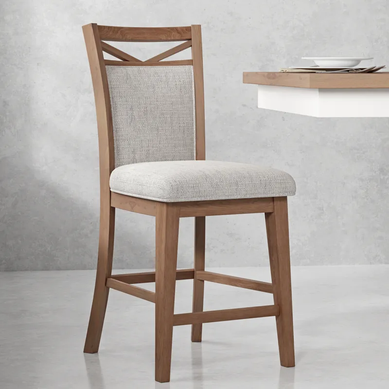 Americana Modern Dining Upholstered Counter Chair Two Pack