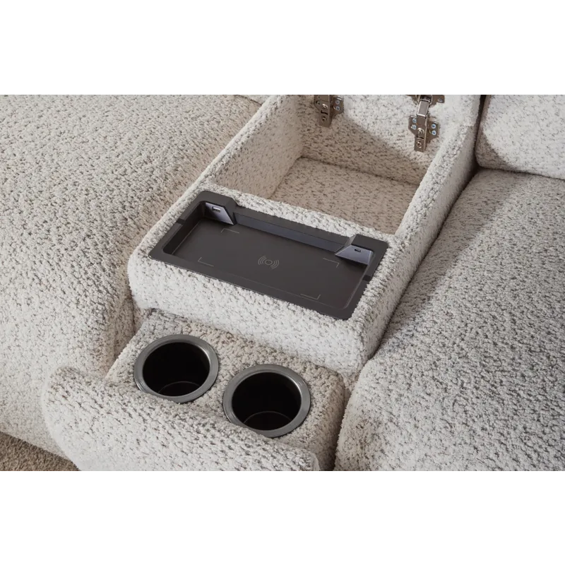 Lancaster Fluffy River Rock Tilt Console with Wireless Console