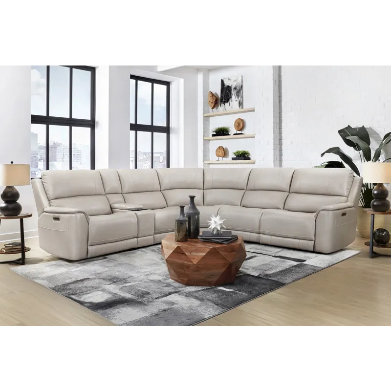 Easton Steamboat Quartz 6 Piece Zero Gravity Power Reclining Sectional with Power Adjustable Headres
