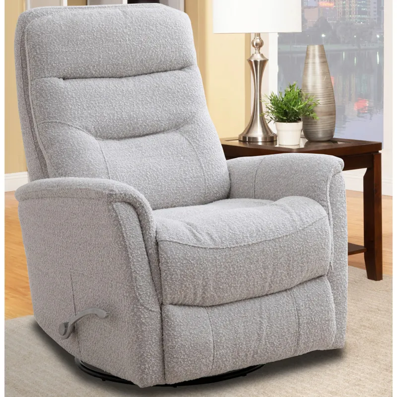 Gemini Bloke Cotton Swivel Glider Recliner Two Pack