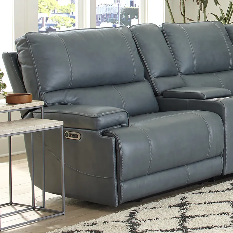 Whitman Verona Azure - Powered By Freemotion Power Cordless Left Arm Facing Recliner