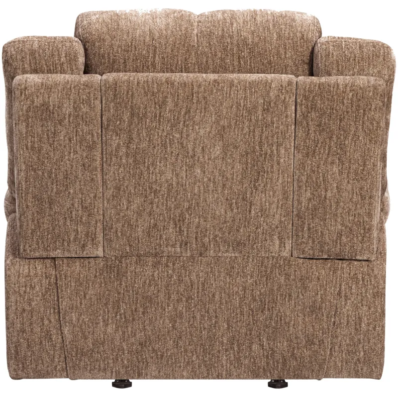 Bronco Plush Tobacco Manual Rocker Recliner