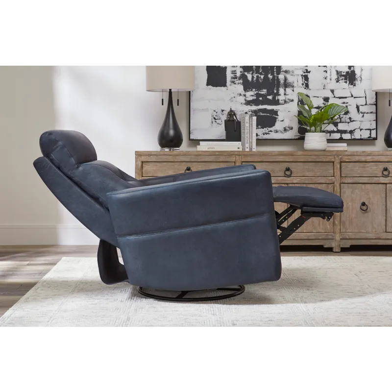 Remmington Vintage Navy Power Swivel Glider Recliner P2 Two Pack