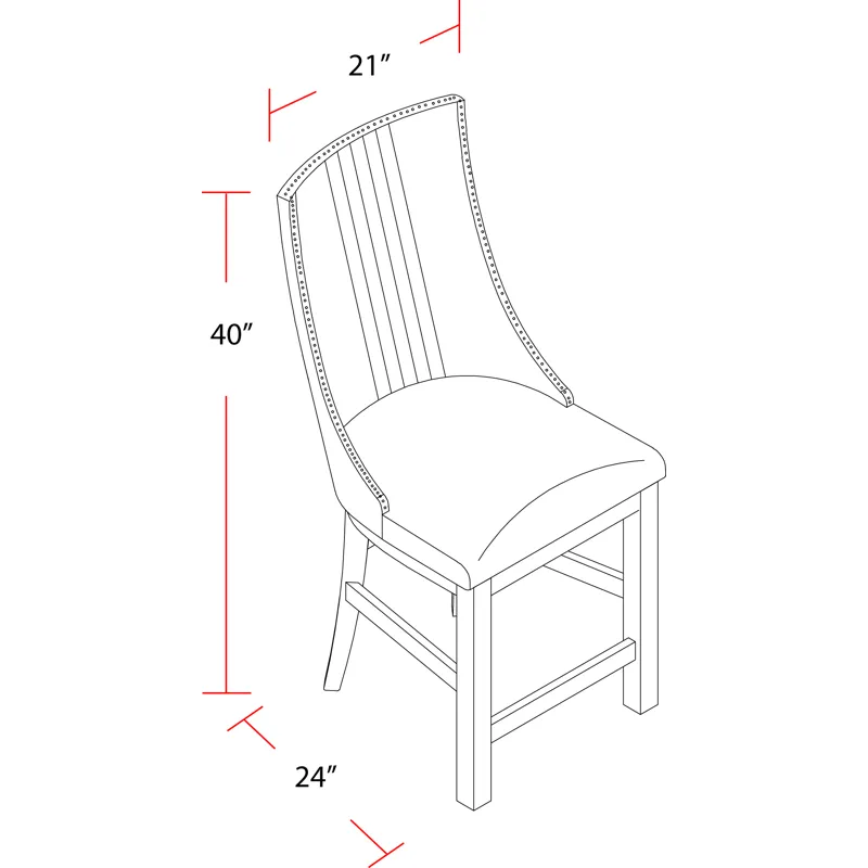 Lodge Dining Swivel Counter Sling Chair Two Pack