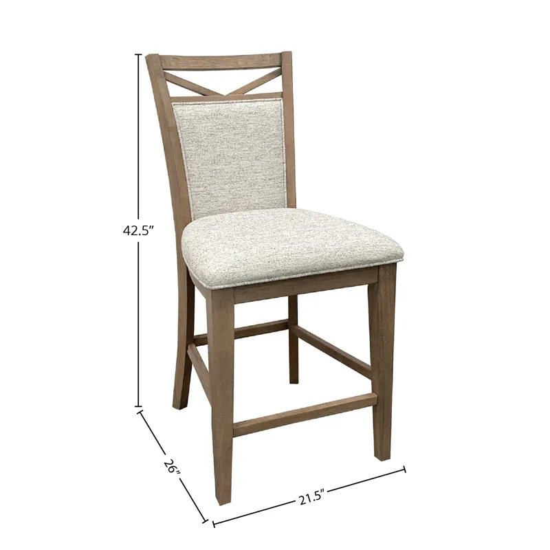Americana Modern Dining Upholstered Counter Chair Two Pack