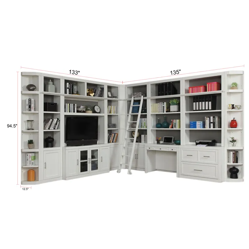 Catalina 13 Piece Corner Library Wall