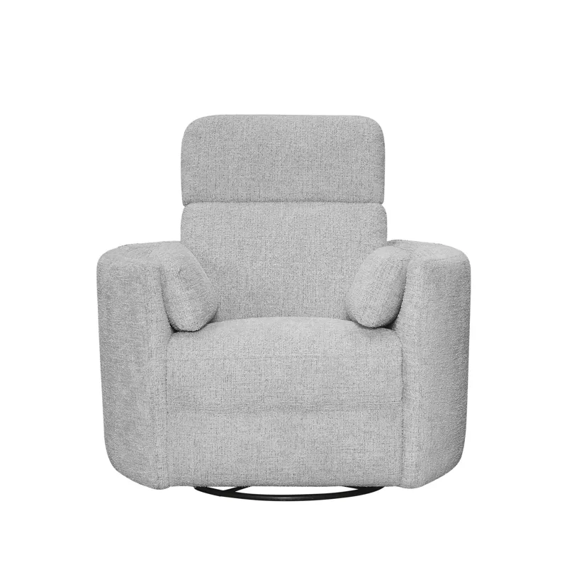 Radius Angora Linen Manual Swivel Recliner Two Pack