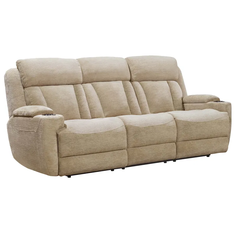 Dalton Lucky Fawn Power Reclining Sofa and Loveseat