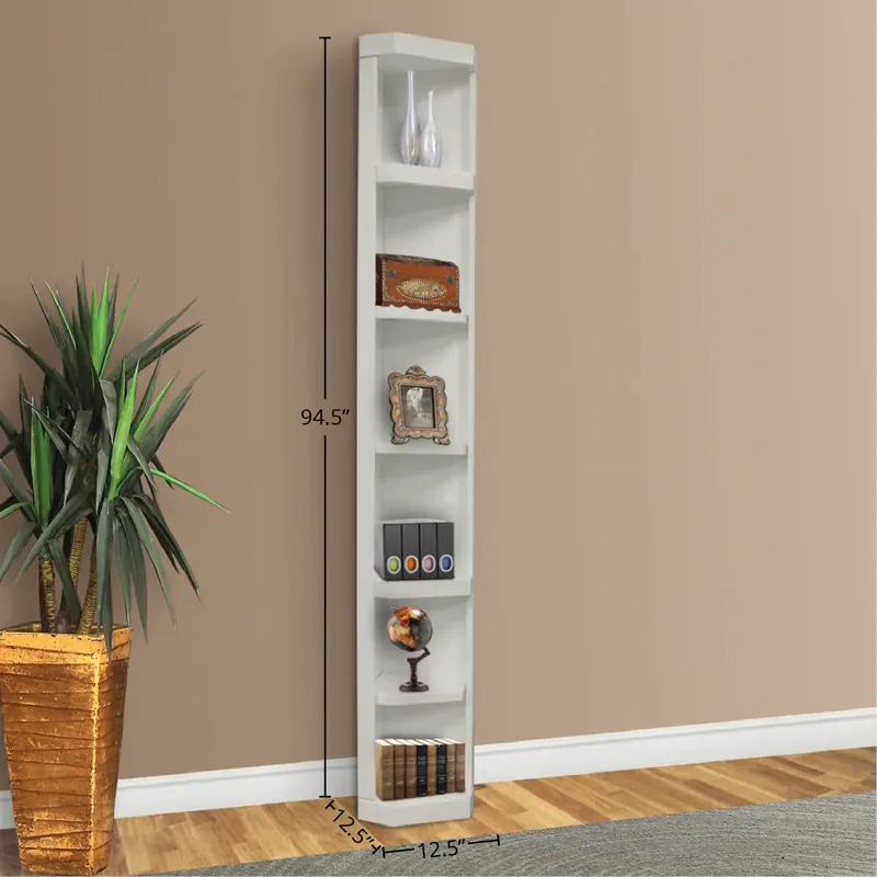 Catalina Outside Corner Bookcase