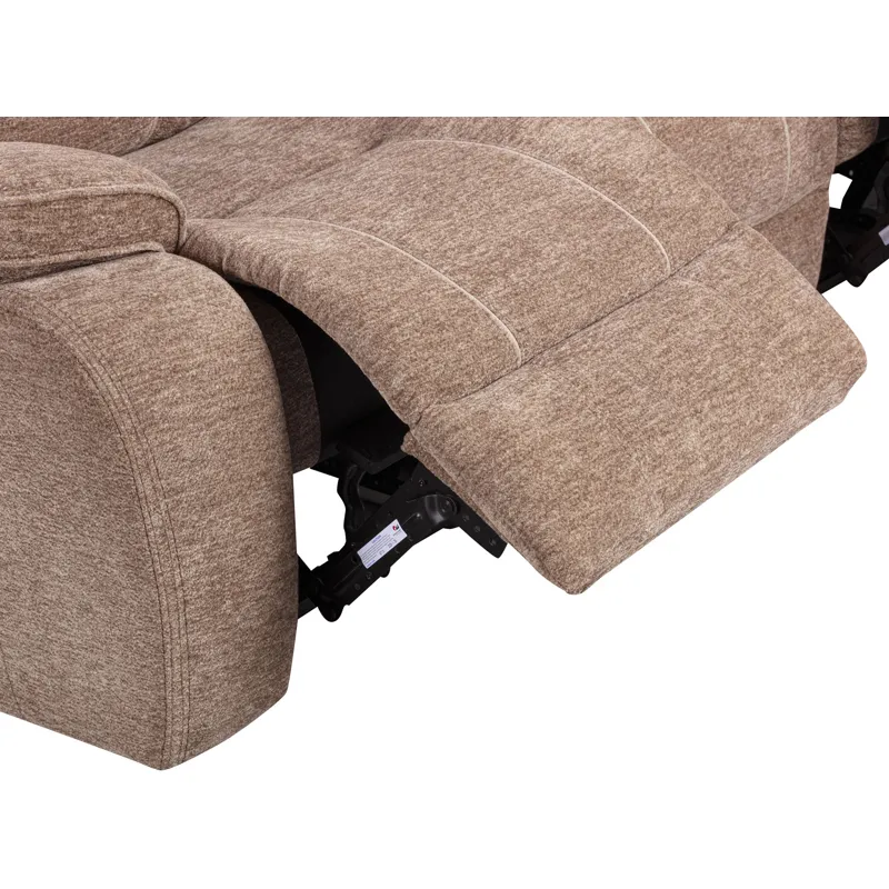 Bruno Plush Tobacco Manual Sofa