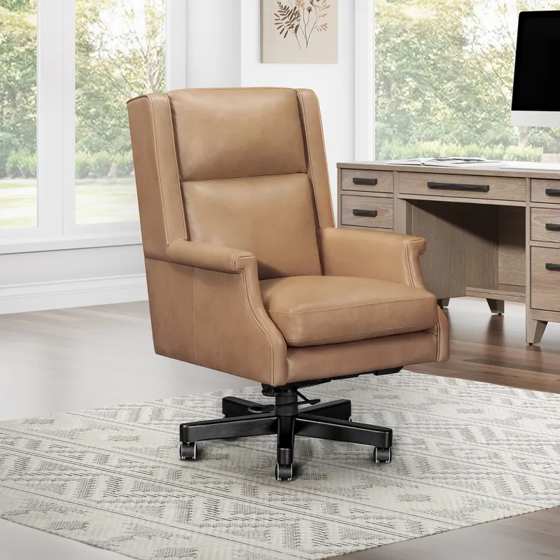 Dc132 Renaissance Clay Leather Desk Chair