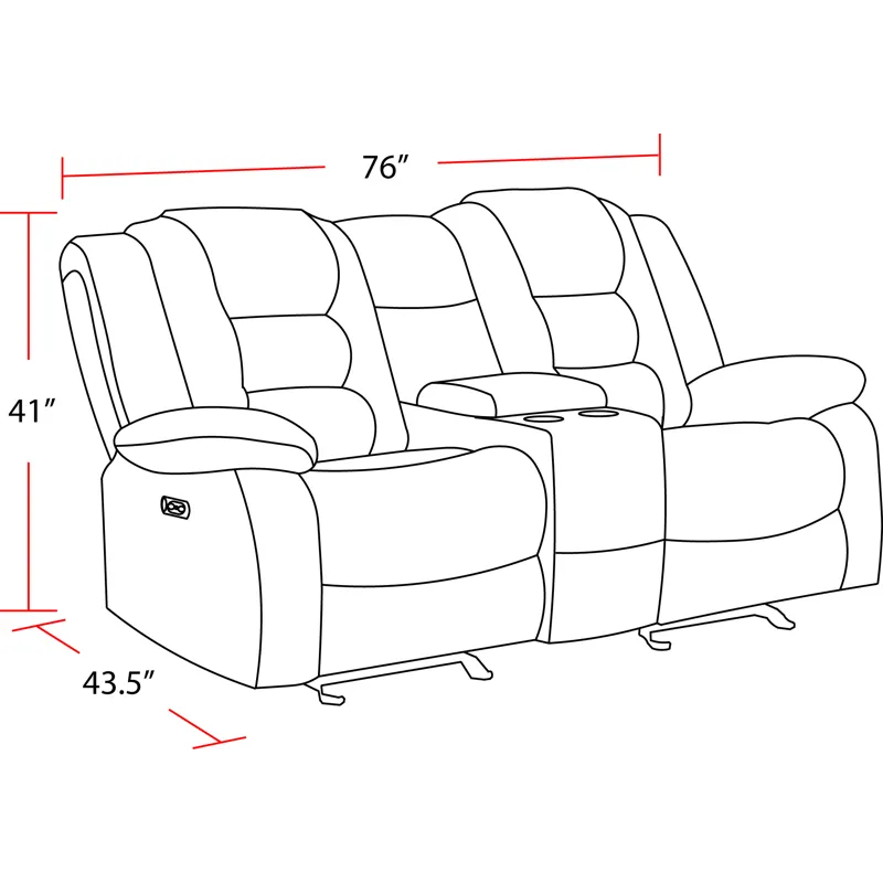 Bolton Misty Storm Manual Reclining Sofa Loveseat and Recliner