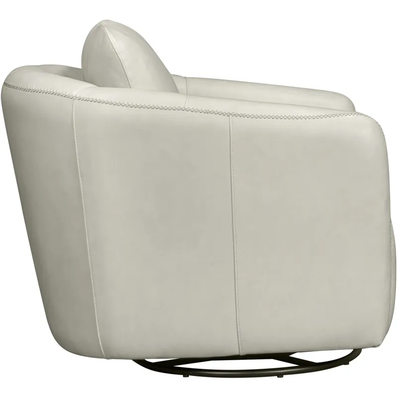 Dante Renaissance Ivory Swivel Glider Accent Chair