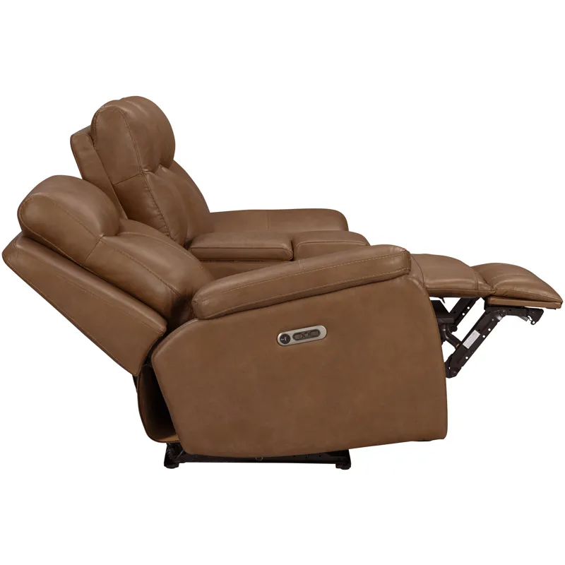 Veracruz Vintage Tan Zero Gravity Power Reclining Sofa Loveseat and Recliner