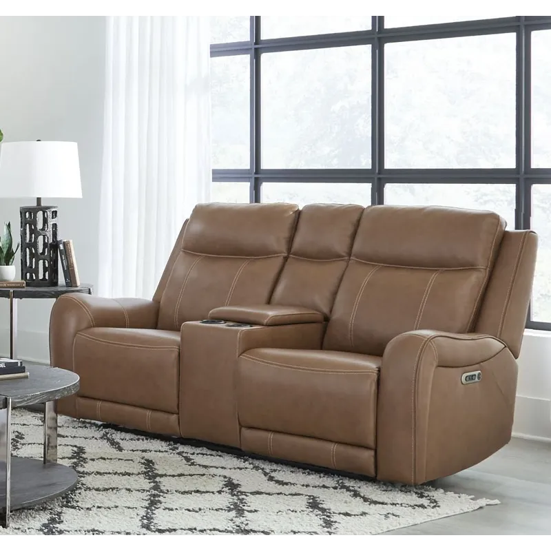 Haywood Butternut Power Reclining Sofa and Loveseat