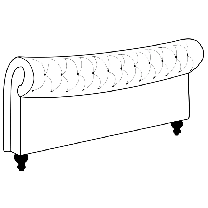 Jackie Crepe Queen Bed