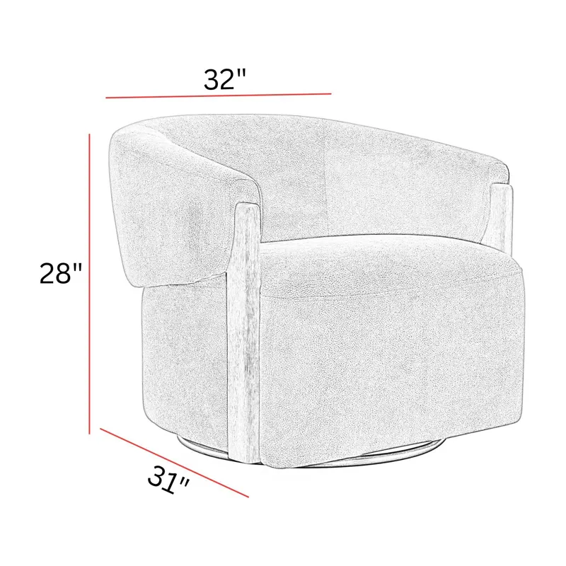 Finley Island Teal Swivel Accent Chair Two Pack