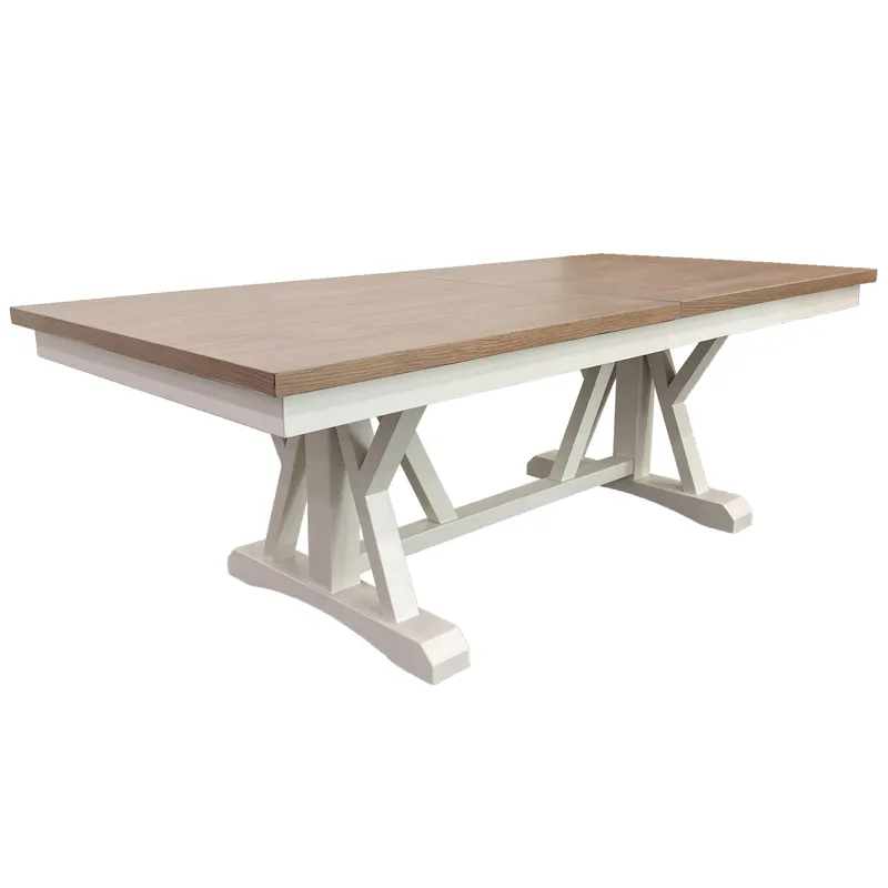 Americana Modern Dining 88 inch Trestle Extendable Dining Table
