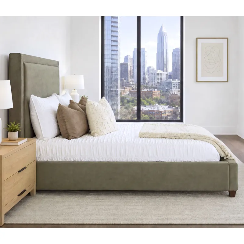 Kimberly Mystical Moss Queen Bed 5/0