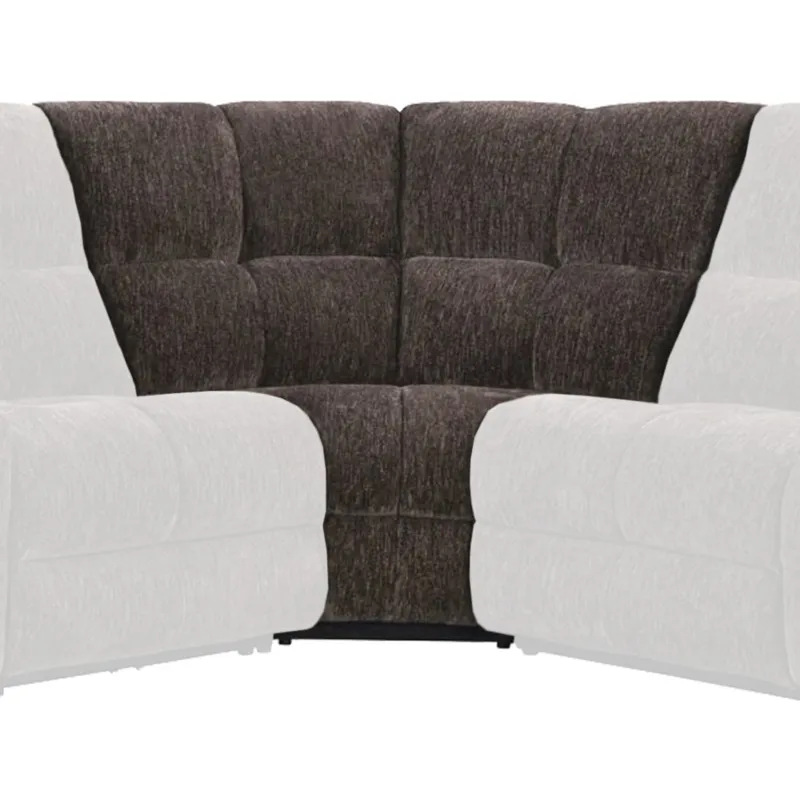 Bronco Plush Umber Corner Wedge