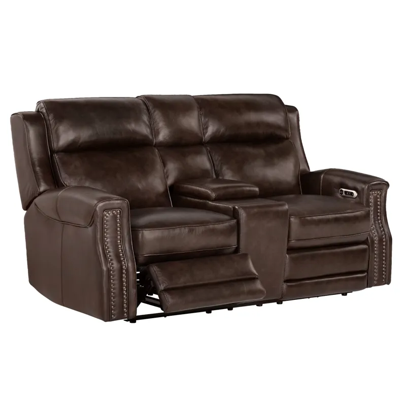 Hensley Smooth Espresso Power Reclining Sofa Loveseat and Recliner