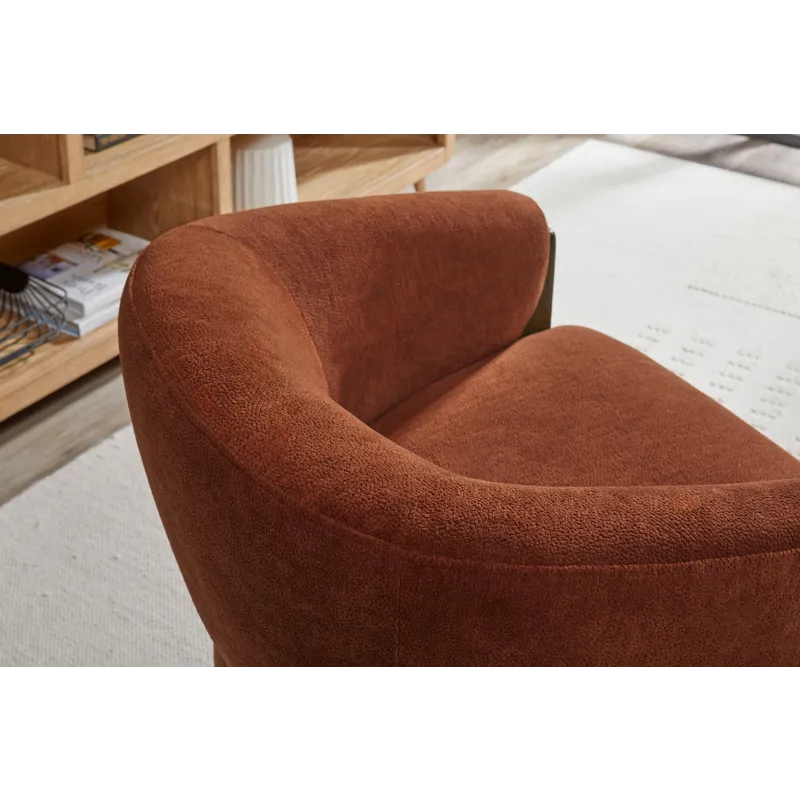 Finley Island Rust Swivel Accent Chair Two Pack