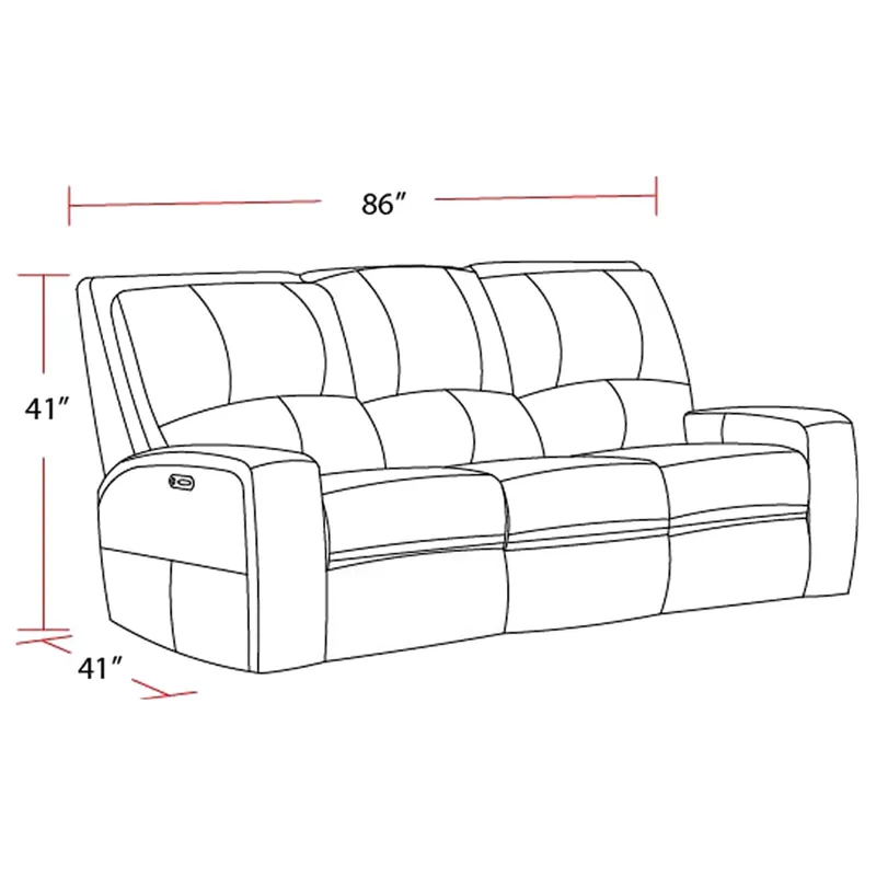 Swift Bourbon Power Reclining Sofa and Two Recliners