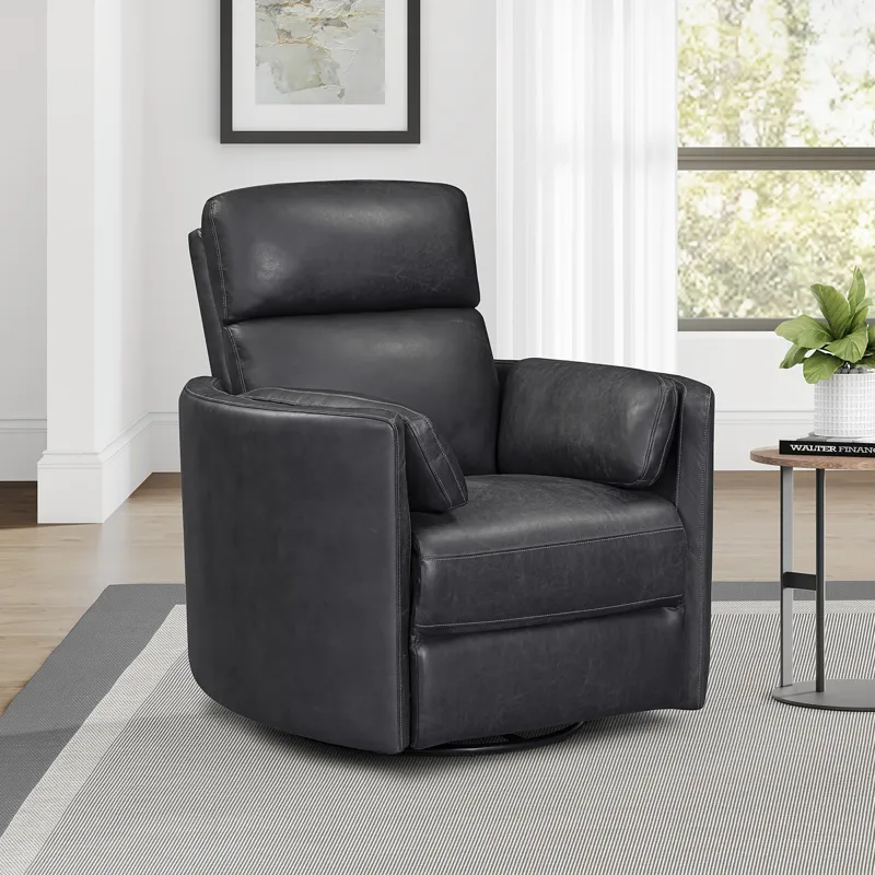 Radius Vintage Slate Power Swivel Glider Recliner