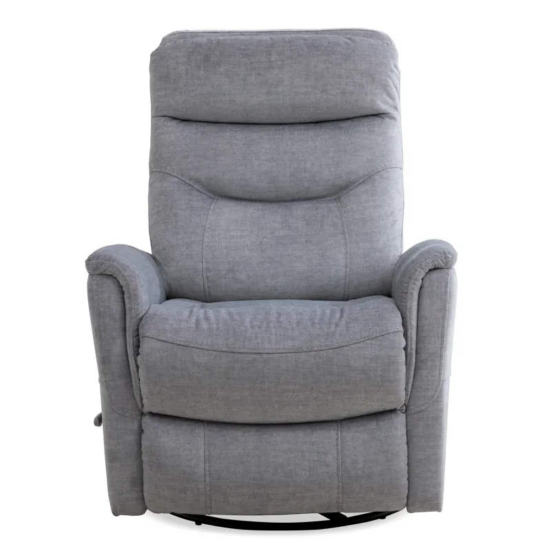 Gemini Capri Silver Swivel Glider Recliner Two Pack