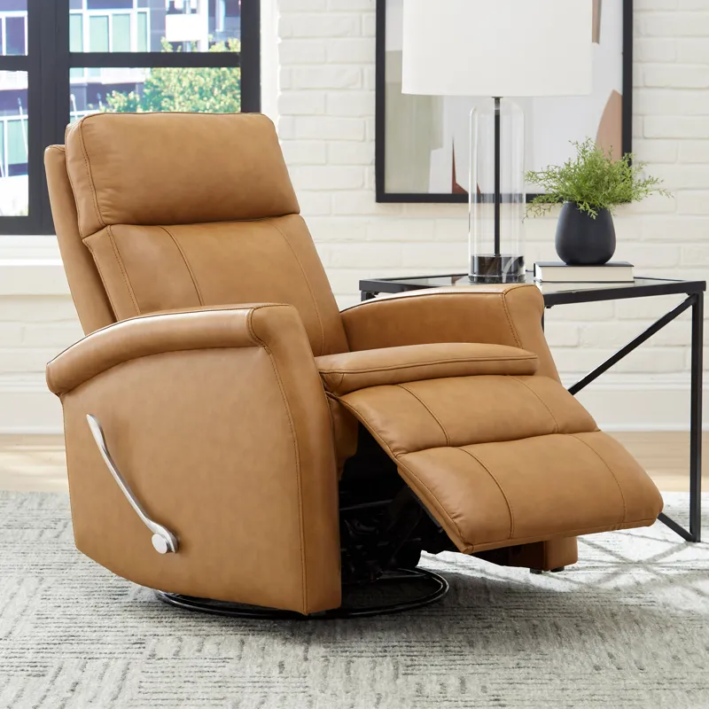 Bristol Russet Swivel Glider Recliner Two Pack