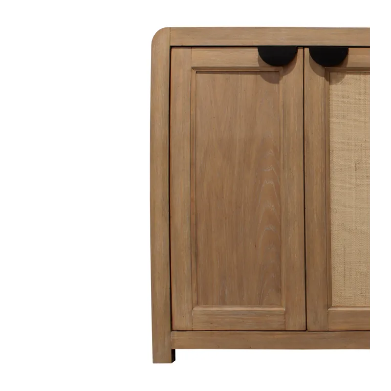 Escape Dining 84 Inch Rectangular Table with Console and 8 Caster Chairs