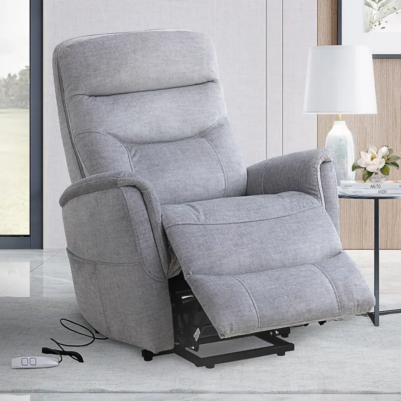 Gemini Capri Silver Power Lift Recliner with Articulating Headrest Two Pack