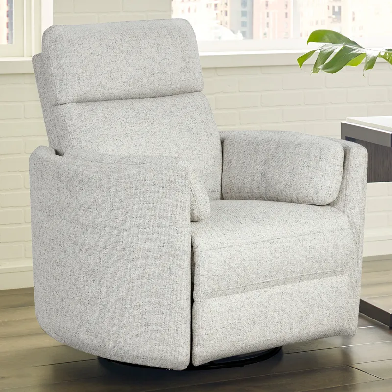 Radius Natural Beauty Quartz Power Swivel Glider Recliner Two Pack