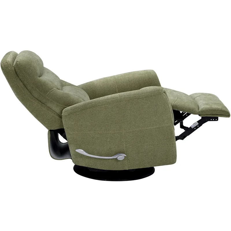 Gemini Snazzy Olive Manual Swivel Glider Recliner Two Pack
