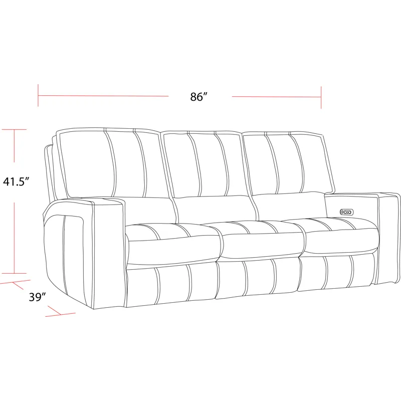 Rockford Verona Saddle Power Reclining Sofa and Two Recliners