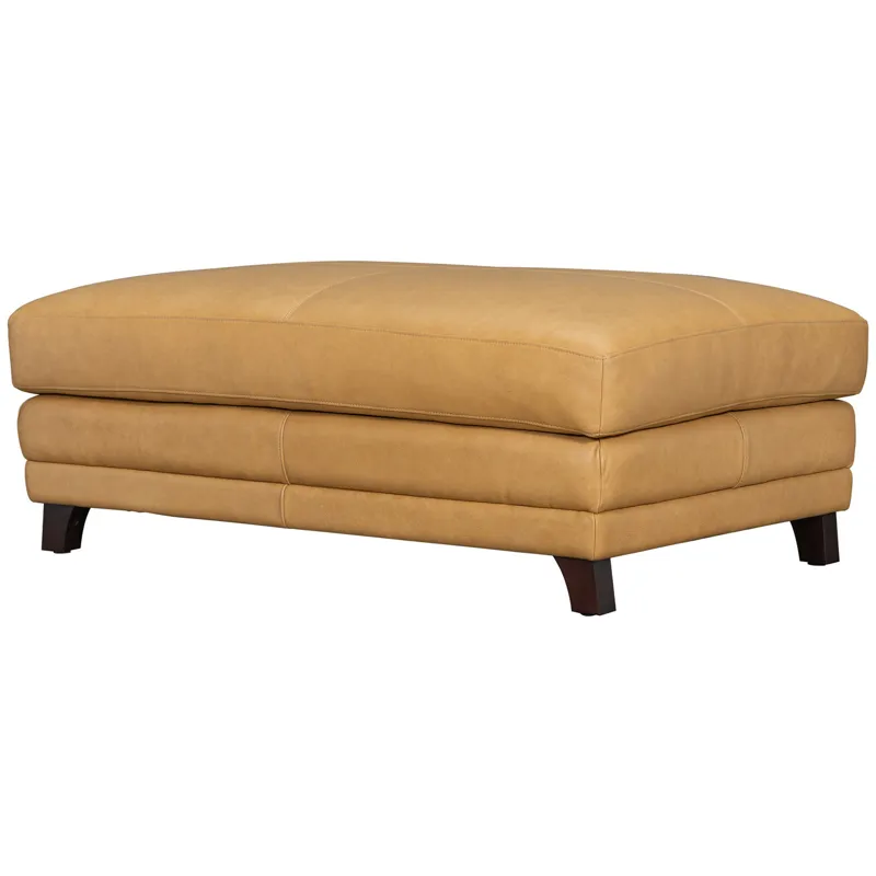 Hayden Renaissance Marigold Stationary Chair and a Half with Ottoman