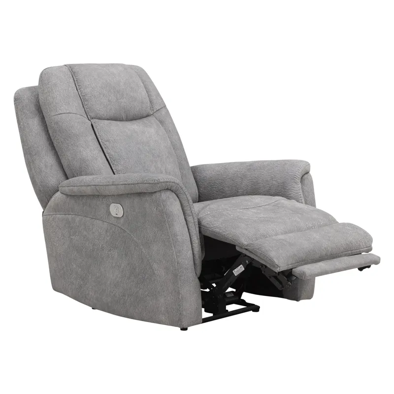 Linus Hudson Grey Zero Gravity Power Recliner Two Pack