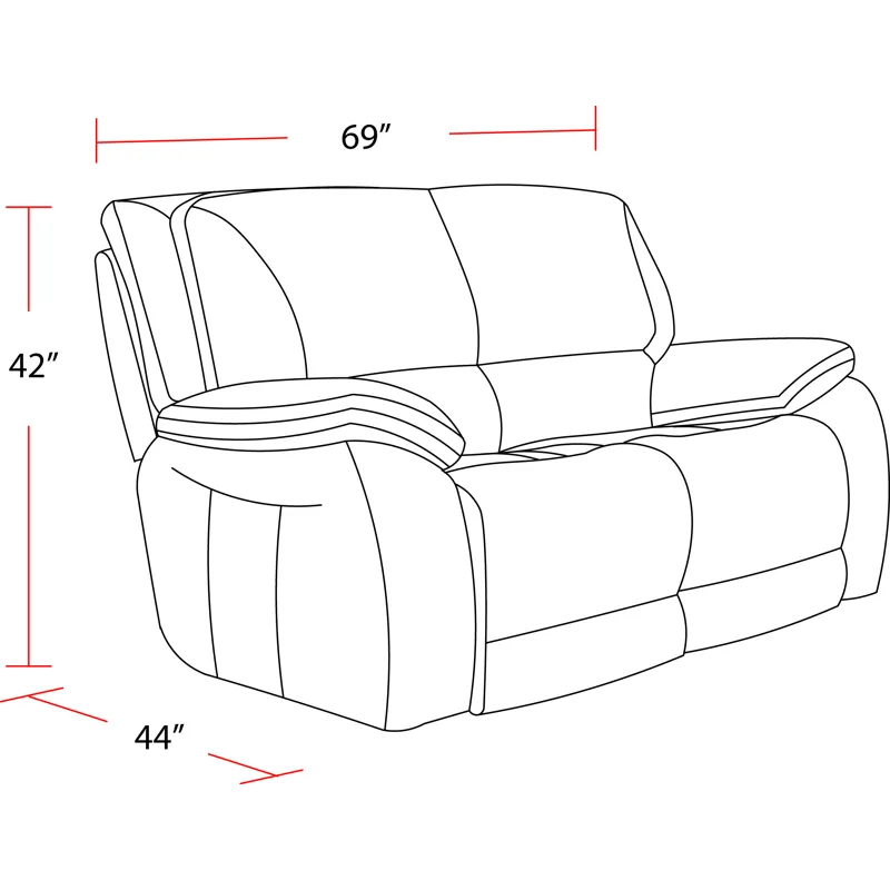 Vail Burnt Sienna Power Reclining Sofa Loveseat and Recliner