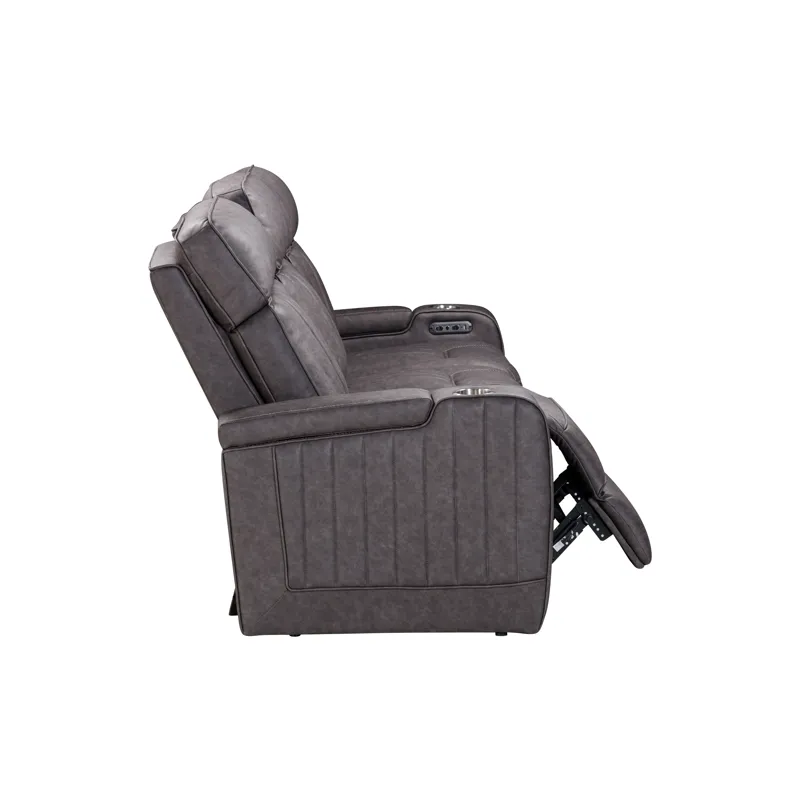 Equinox Mercury Power Reclining Sofa with Drop Down Table