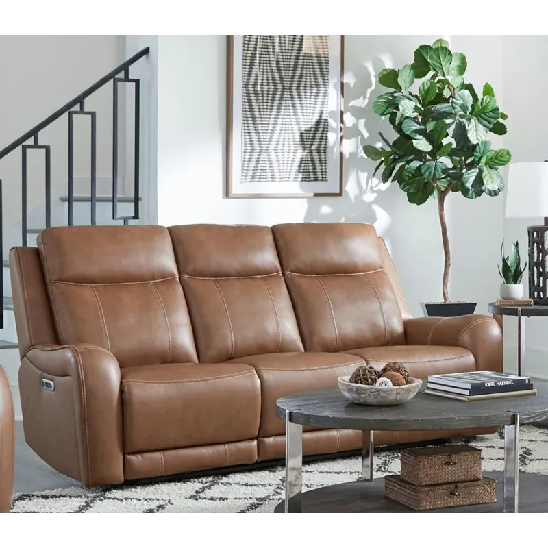 Haywood Butternut Power Reclining Sofa and Loveseat