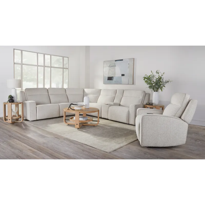 Lancaster Fluffy River Rock Power Right Arm Facing Zero Gravity Recliner P2