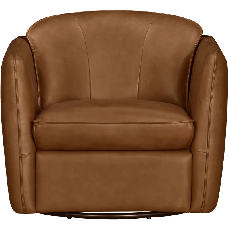 Norwood Renaissance Chestnut Swivel Glider Accent Chair Two Pack