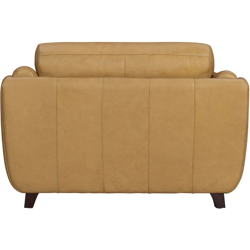 Hayden Renaissance Marigold Stationary Chair and a Half with Ottoman
