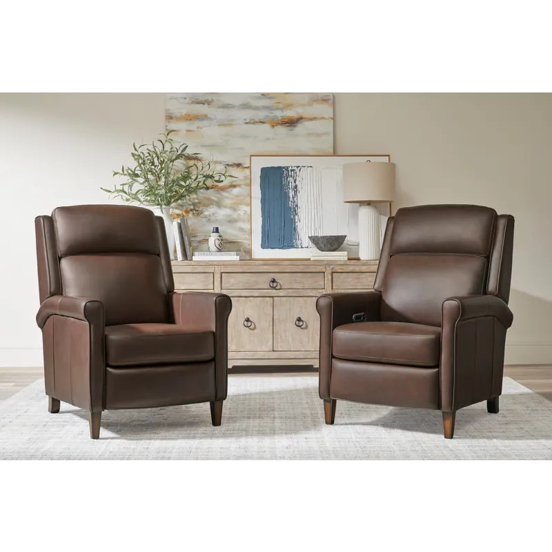 Northfield Walnut Whirl Power Cordless High Leg Recliner P2 Two Pack