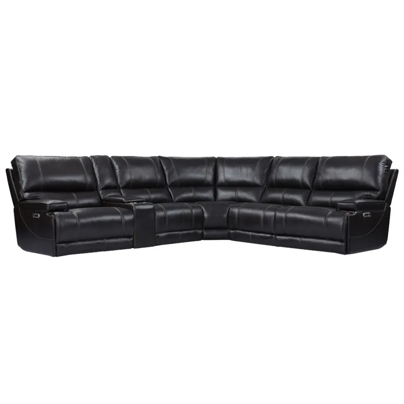 Whitman Verona Coffee - Powered By Freemotion 6 Piece Modular Power Reclining Sectional with Power A