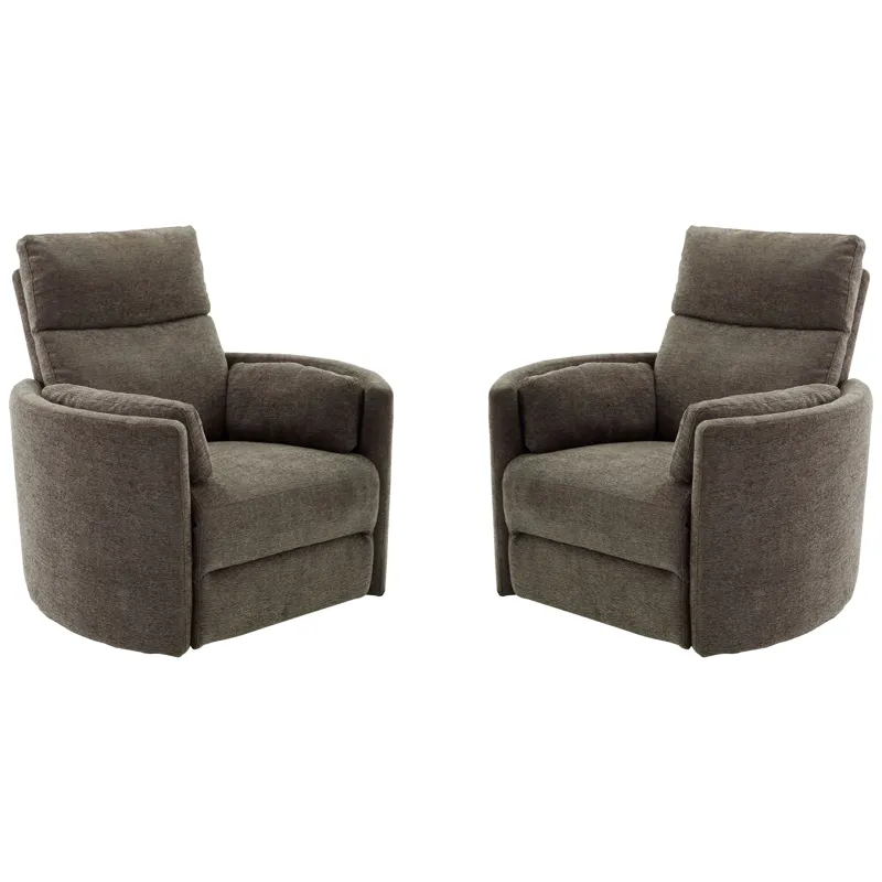 Radius Krypton Power Swivel Glider Recliner Two Pack